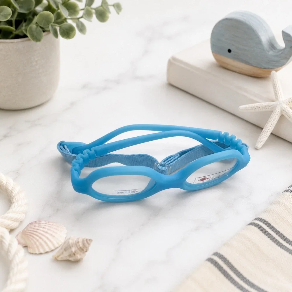 Dilli Dalli IntelliFlex Itty Bitty Kids Eyeglasses Flexible Blue Frames Eyewear